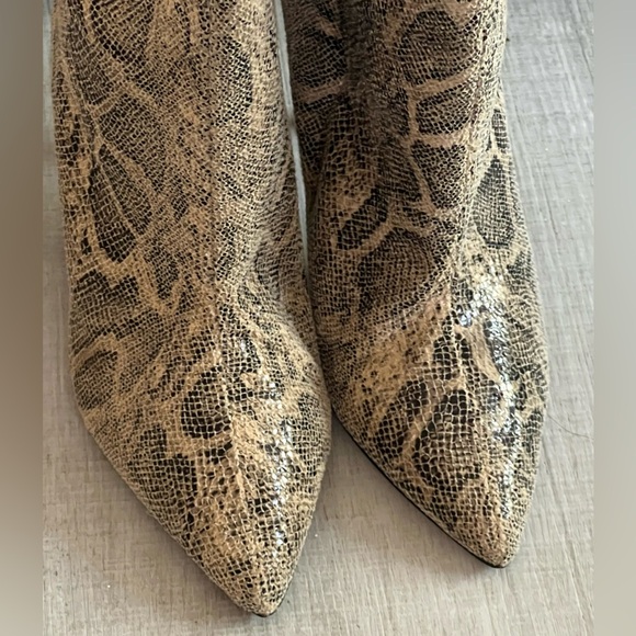 Express Asymmetrical Snakeskin Boot - Picture 5 of 9